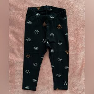 Cat & Jack Halloween Cat Leggings, Baby Girl size 18 months